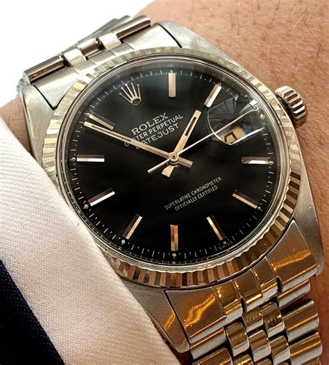 rolex 1601 black|Rolex datejust 1601 price.